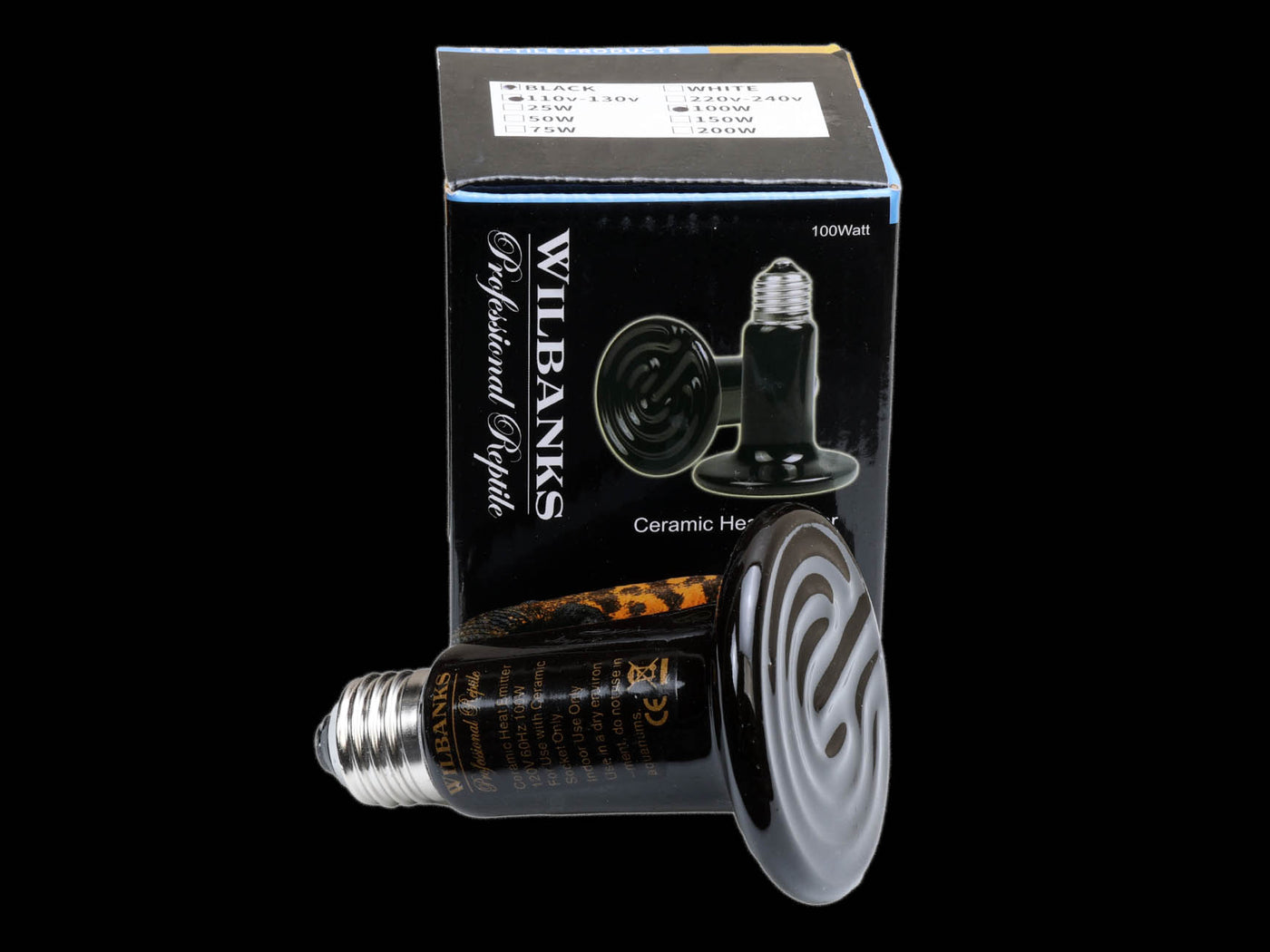 Wilbanks Professional Ceramic Heat Emitter – 100 Watt