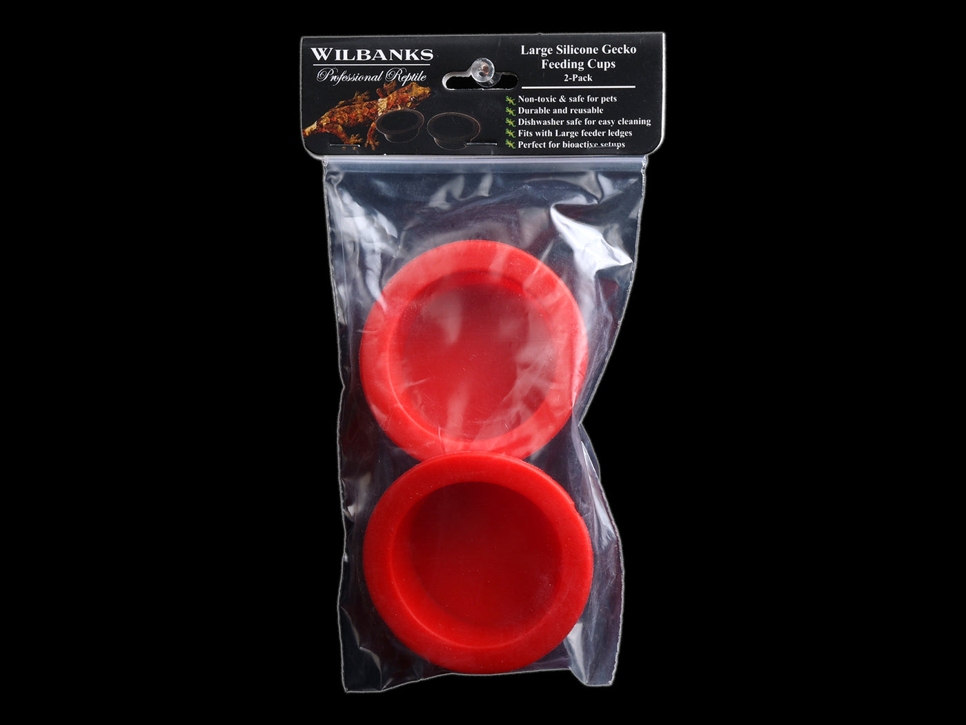 Wilbanks Large Silicone Gecko Feeding Cups - 2 Pack