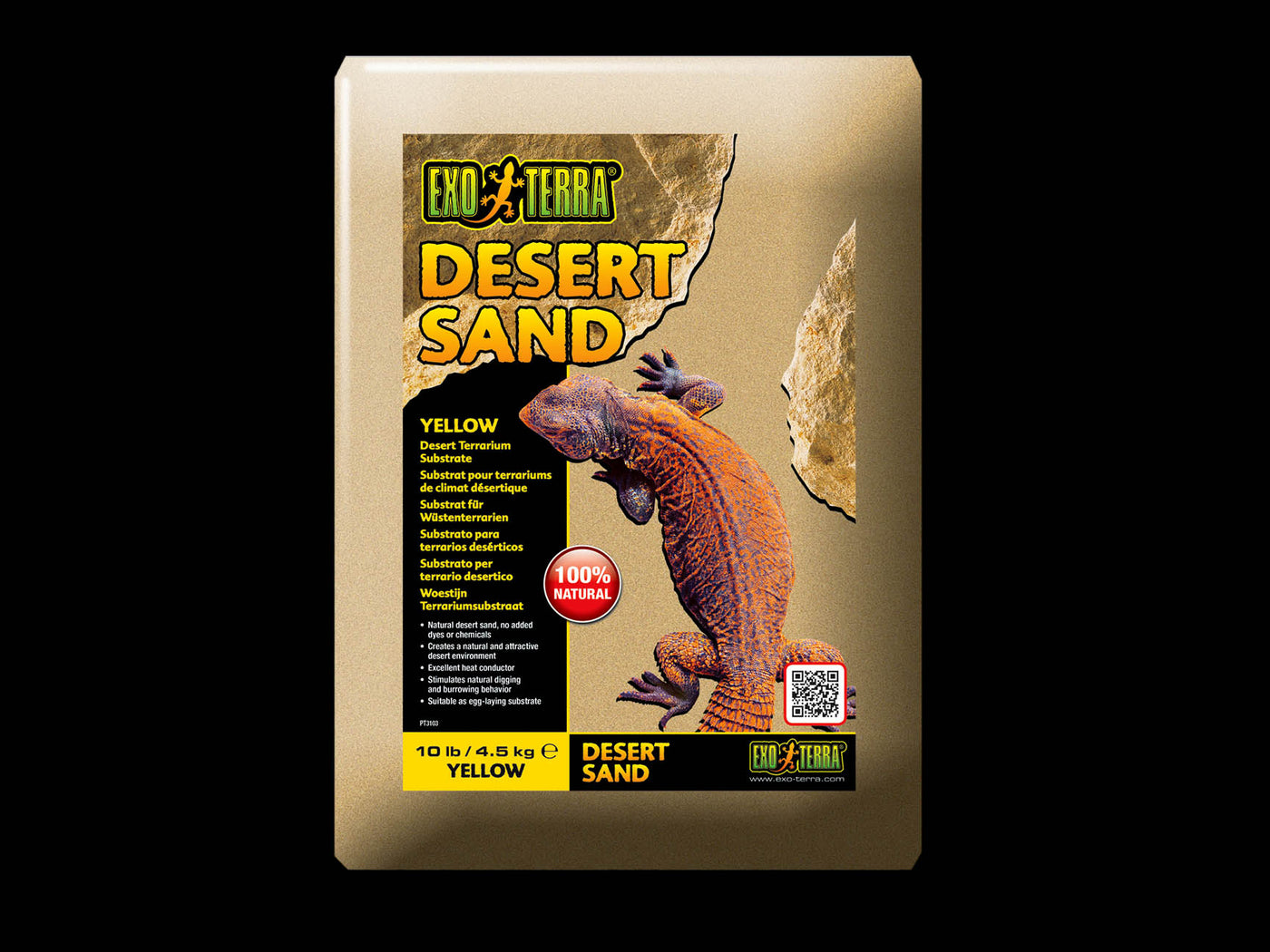 Exo Terra Desert Sand - Yellow - 10 lb (4.5 kg)