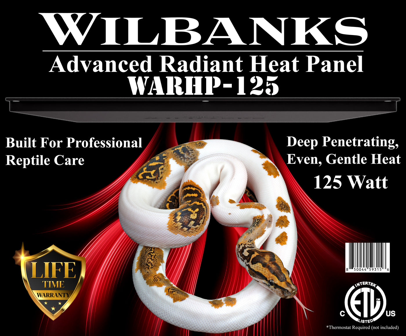 Wilbanks Advanced Radiant Heat Panel – WARHP-125 (125 Watts) ETL Listed