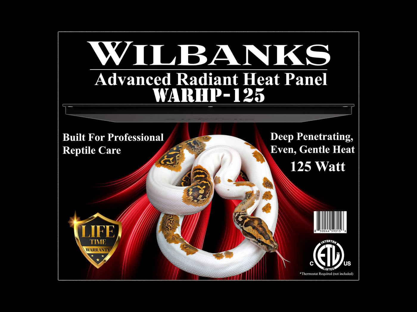 Wilbanks Advanced Radiant Heat Panel – WARHP-125 (125 Watts) ETL Certified