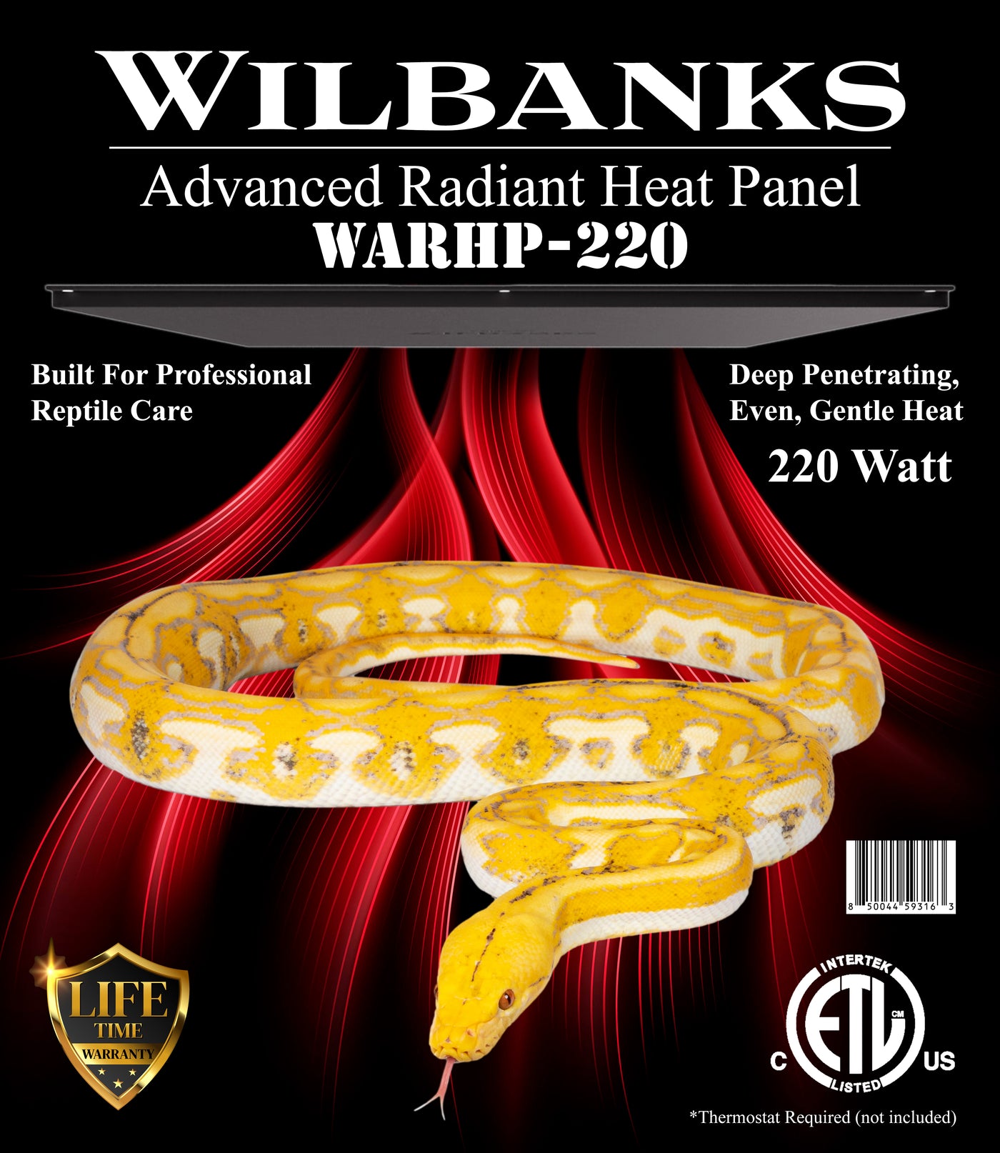 Wilbanks Advanced Radiant Heat Panel – WARHP-220 (220 Watts) ETL Listed