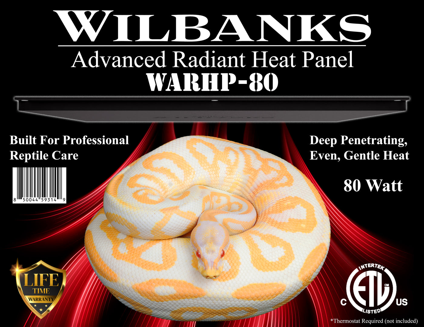 Wilbanks Advanced Radiant Heat Panel – WARHP-80 (80 Watts) ETL Listed