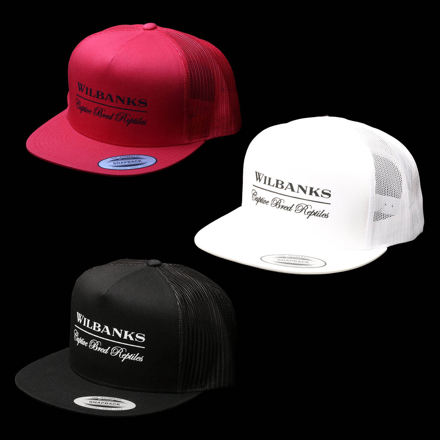 Wilbanks CBR -Yupoong Solid Classic Trucker Hat - Black-Red-White