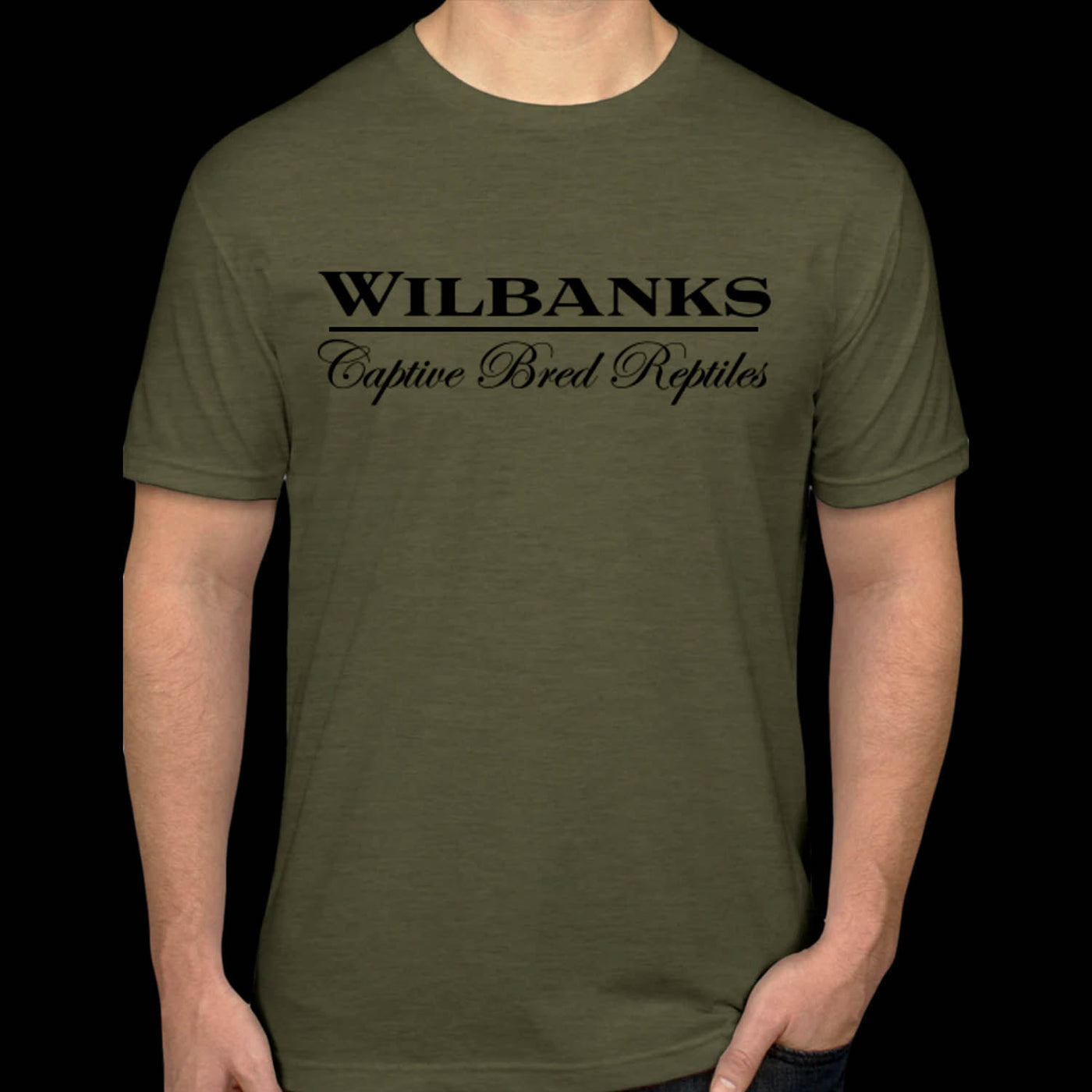 Wilbanks "Cold Blooded Army" Military Green T Shirt